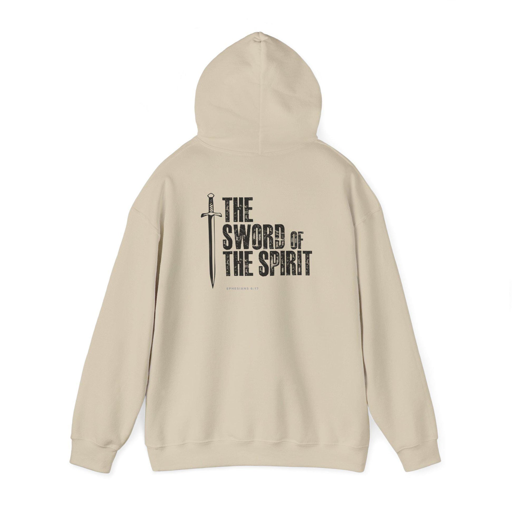 Christian Sweatshirt For Christian Men Women Mom Dad Christian Shirt Bible Verse The Sword of Spirit Scripture Hooded Sweatshirt Apparel