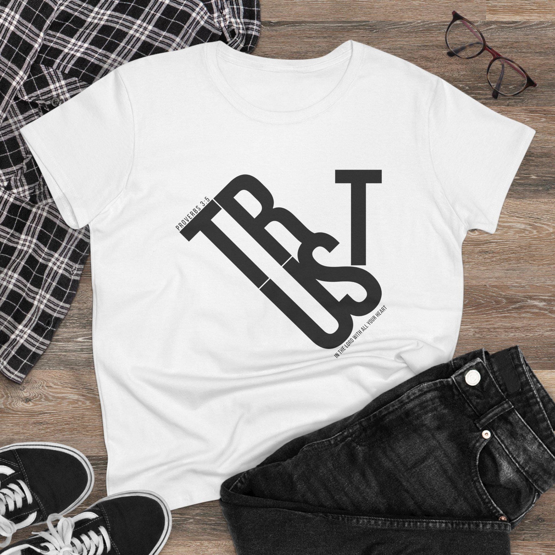 Inspirational T-Shirt For Women Bible Verse Graphic Cotton Tee For Christian Women Clothing Faith-inspired fashion Shirt Gift