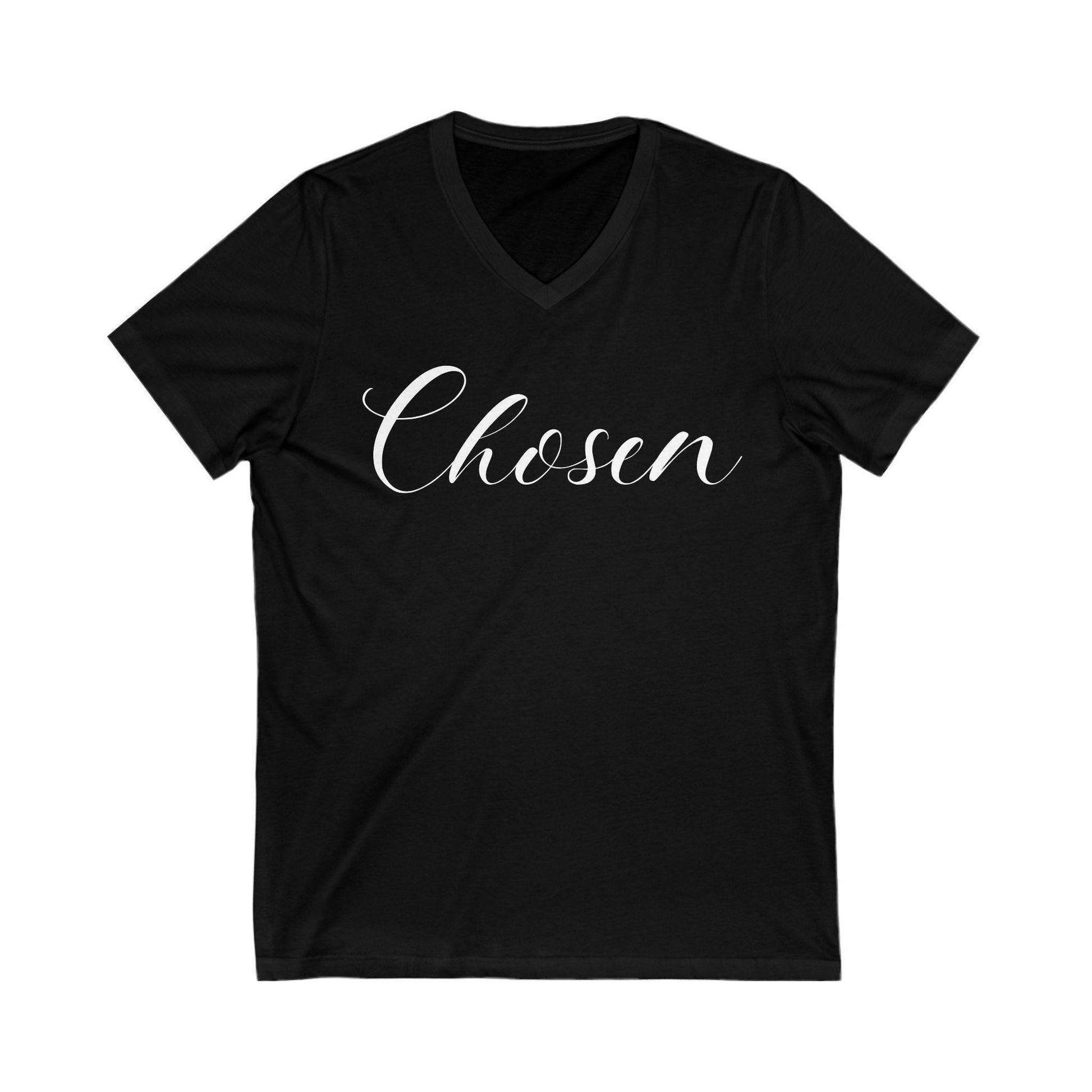 Christian T-Shirt For Christian Women Gift Shirt V Neck Tee For Mom Gift Apparel Tee Chosen Tee