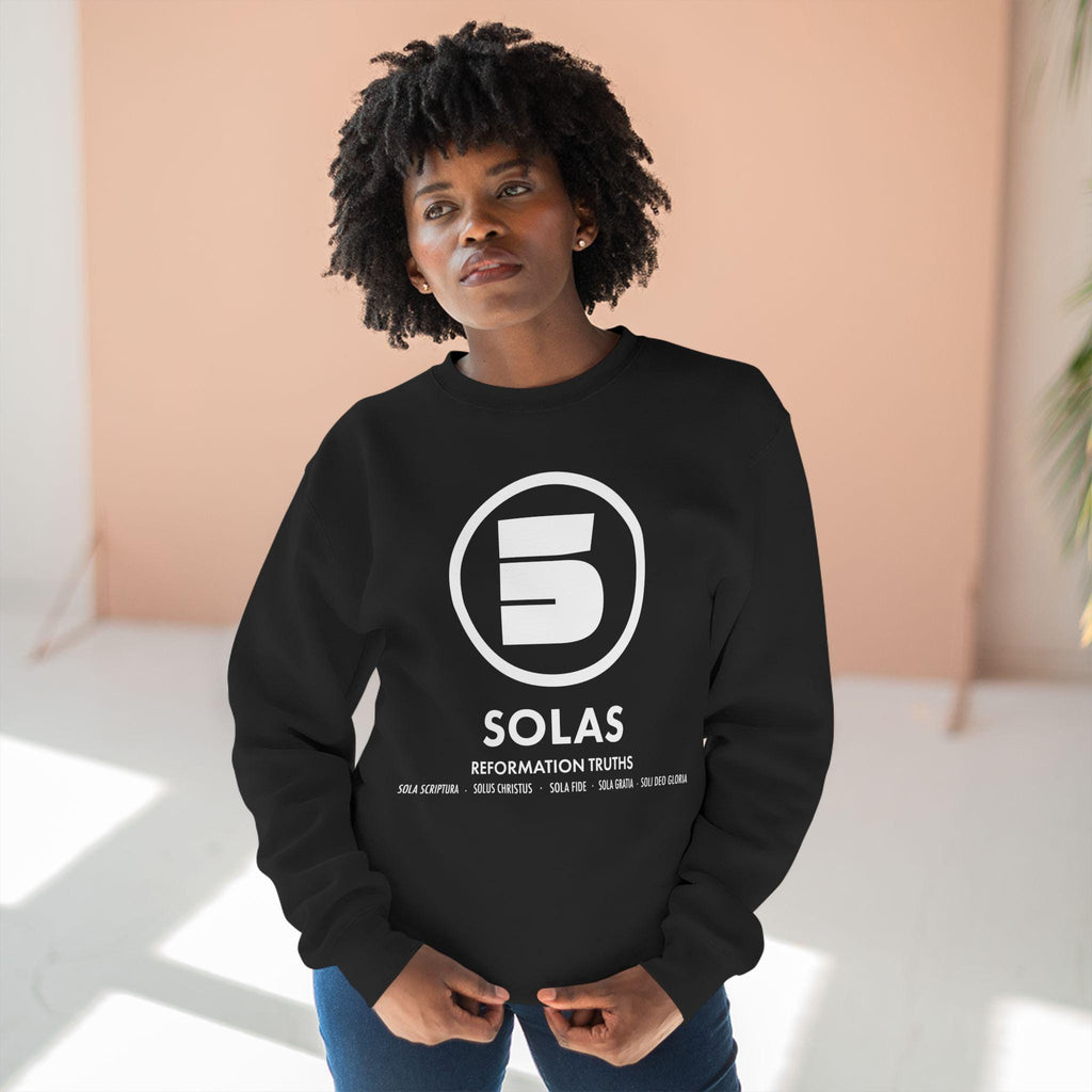 Sweatshirt Modern Design For Christian Men Women Crewneck Sweatshirt Clothing Design Apparel For Gift Men Women Five Solas Graphic