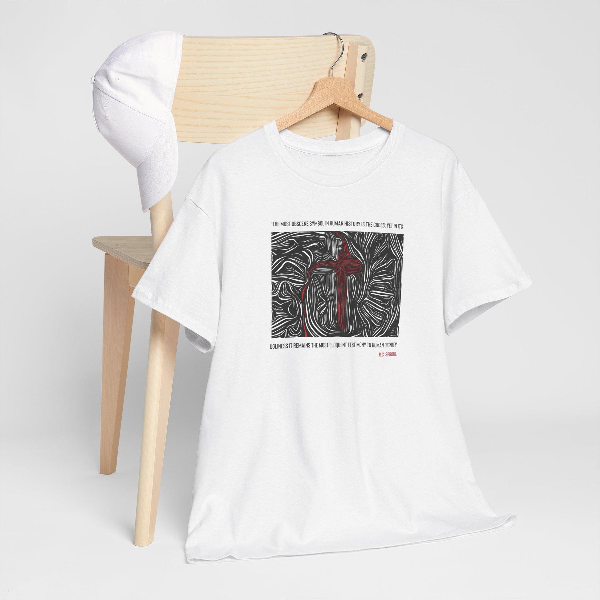 Inspirational T-Shirt For Christian Men Women Mom Dad Gift Bible Verse The Cross Quote For Apparel Shirt