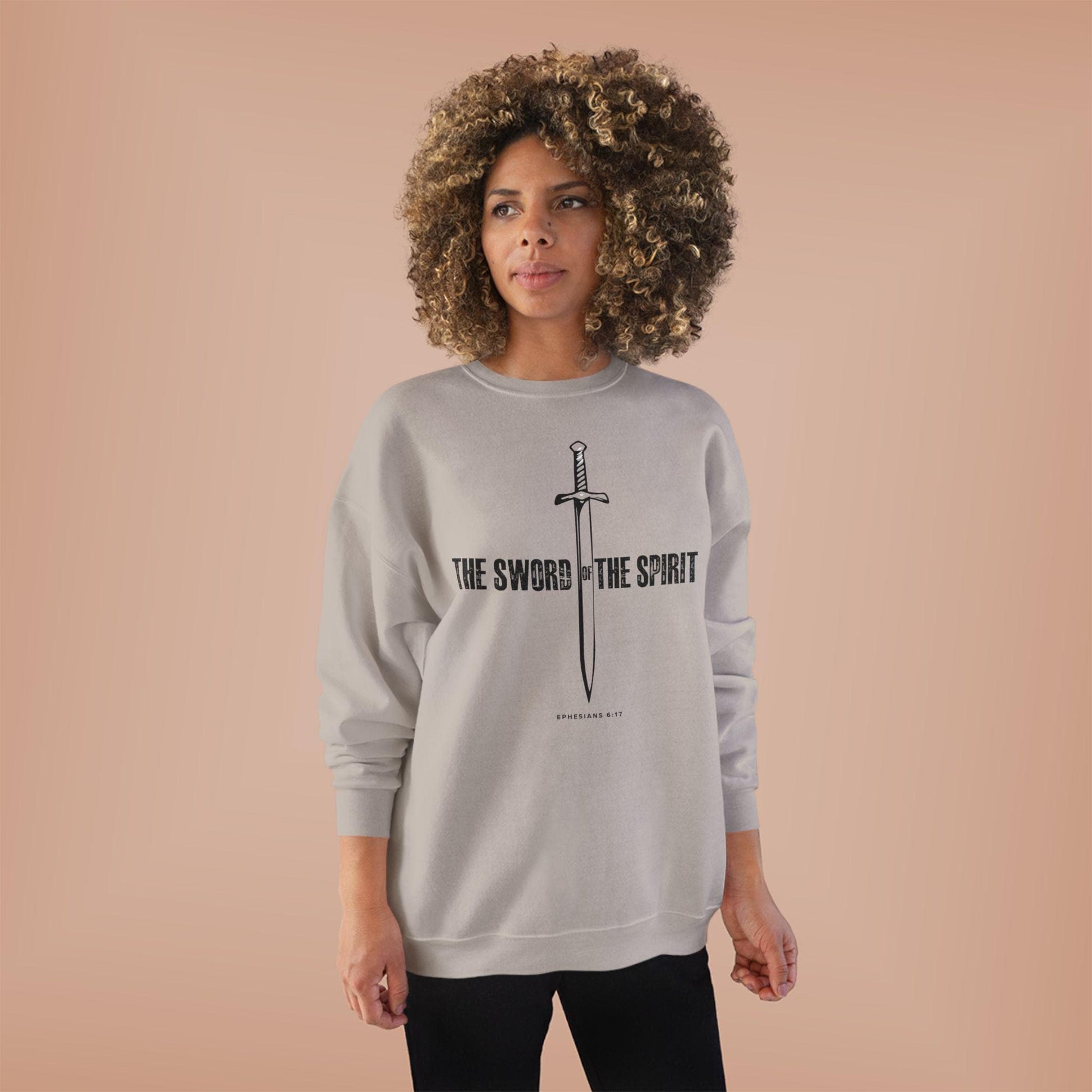 Christian Sweatshirt For Men Women Christian Mom Dad Apparel Christian Shirt Bible Verse Ephesians Crewneck Sweatshirt, Apparel