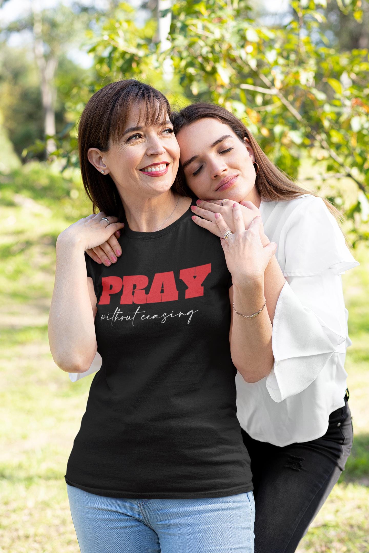 Pray Without Ceasing T Shirt Christian Gift For Mom Dad Faith Tee For Christian Religious Shirt Apparel God Shirt Jesus Tee