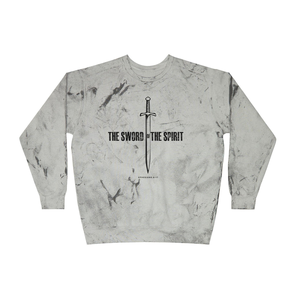 Unisex Inspirational Sweatshirt For Christian Men Women Bible Verse Sweatshirt Ephesians Gift For Christian Mom Dad Color Blast Crewneck - A Kingdom Lifestyle
