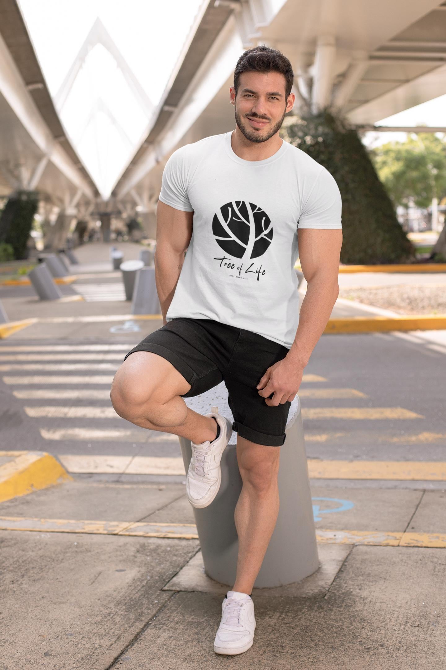 Unisex Garment-Dyed Tshirt For Christian Men Women Bible Verse Shirt For Men Inspirational t-shirtsChristian Apparel Tree Of Life Scripture - A Kingdom Lifestyle
