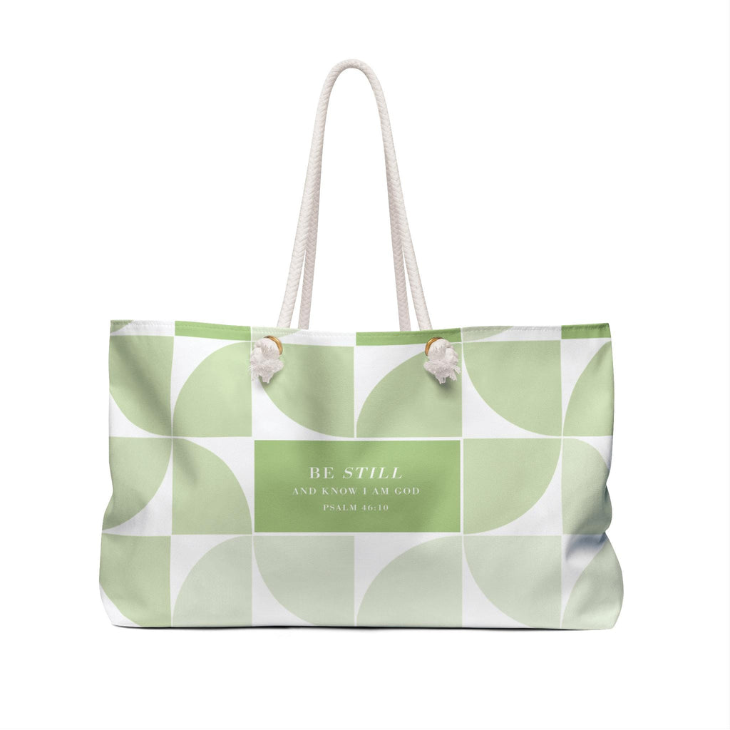 Designer Weekender Bag For Christian Women For Gift Bible Verse Beach Bag Stylish Spring Colors Tote Carry on Purse - A Kingdom Lifestyle