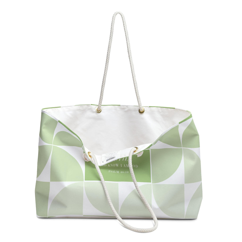 Designer Weekender Bag For Christian Women For Gift Bible Verse Beach Bag Stylish Spring Colors Tote Carry on Purse - A Kingdom Lifestyle