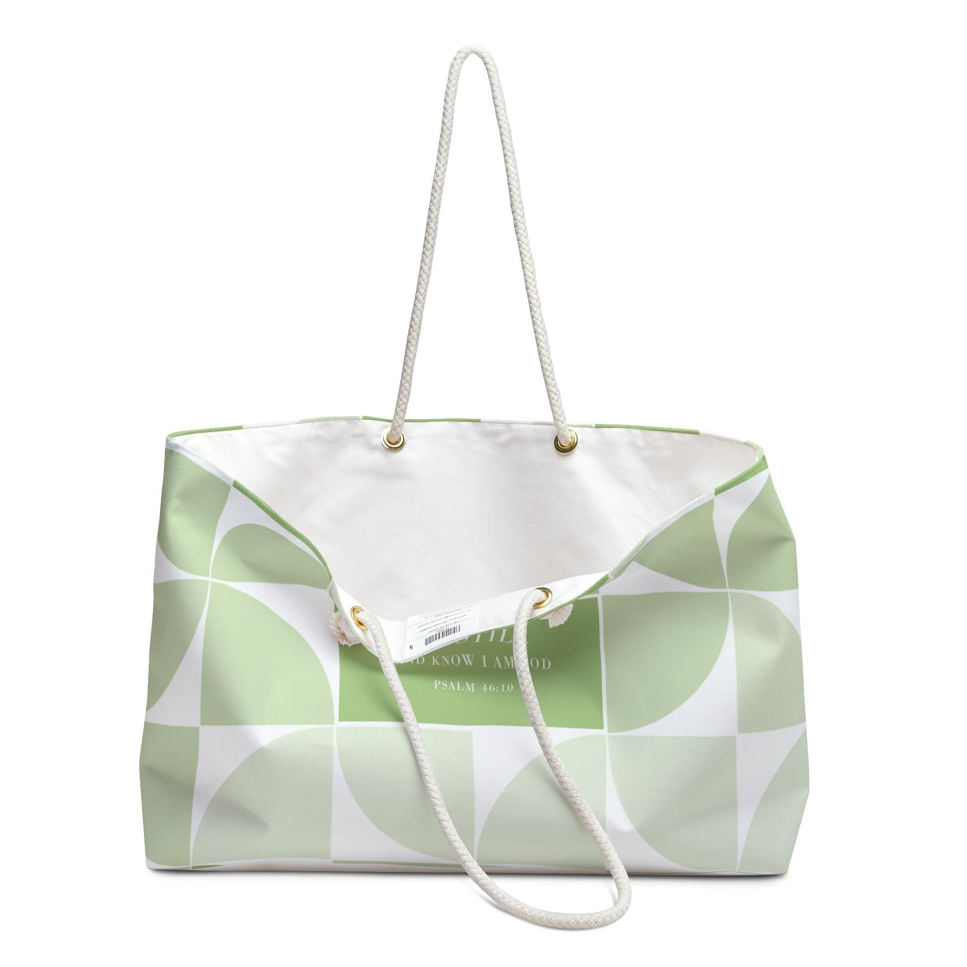 Designer Weekender Bag For Christian Women For Gift Bible Verse Beach Bag Stylish Spring Colors Tote Carry on Purse - A Kingdom Lifestyle