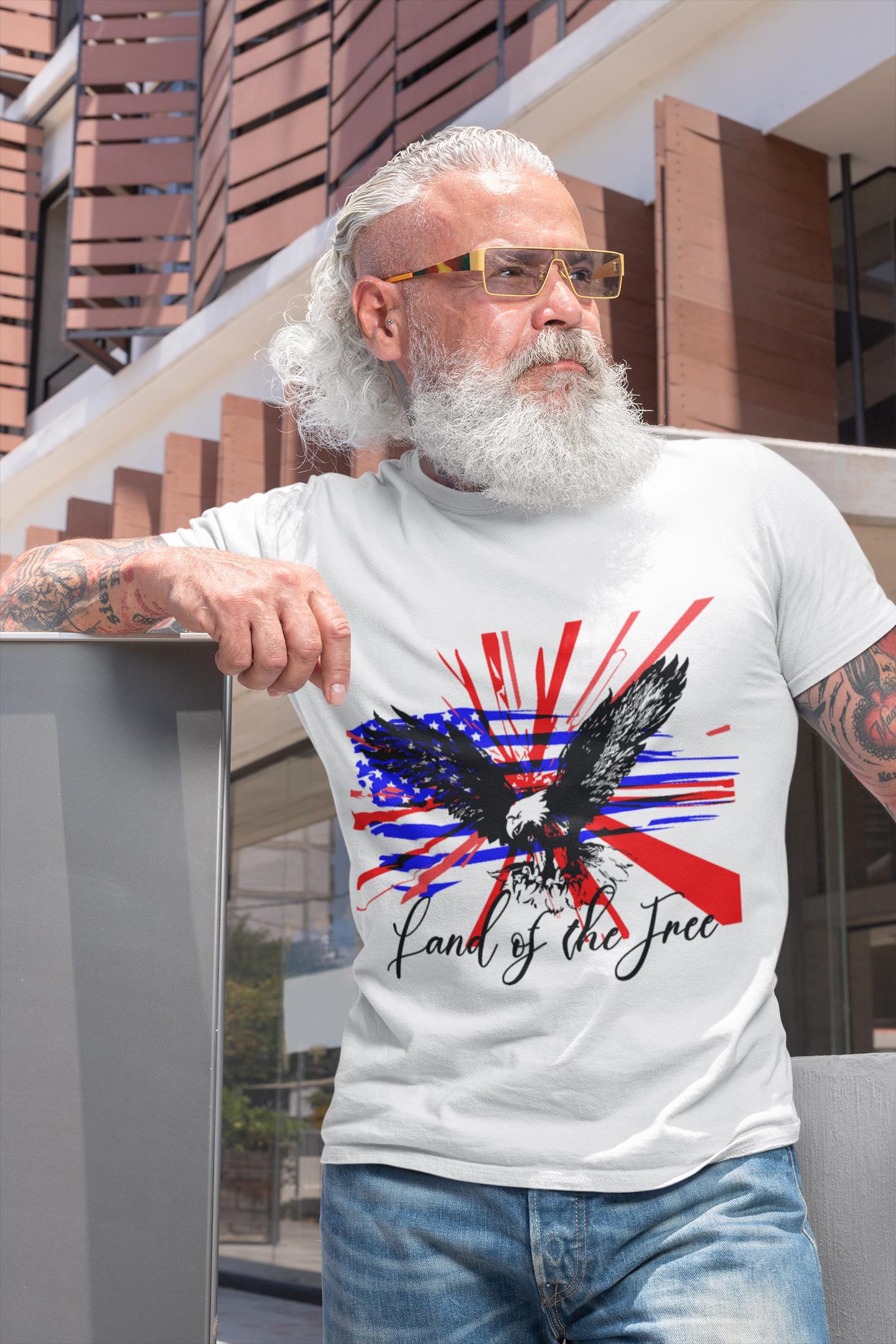 Eagle Shirt American Flag T-Shirt Bald Eagle Tee Stars Stripes Patriotic Shirt July 4th Independence Day For Women Men Short Sleeve Tshirt - A Kingdom Lifestyle