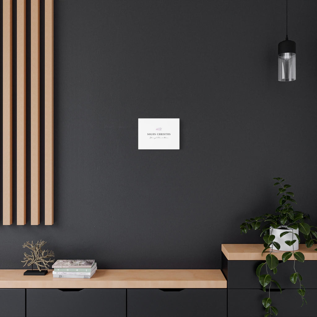 5 Solas Series Canvas Wall Art Home & Living Matte Canvas Stretched Christian Gift Home Decor Solus Christus Verse. Add this statement piece to your collection today! Limited stock available. - A Kingdom Lifestyle