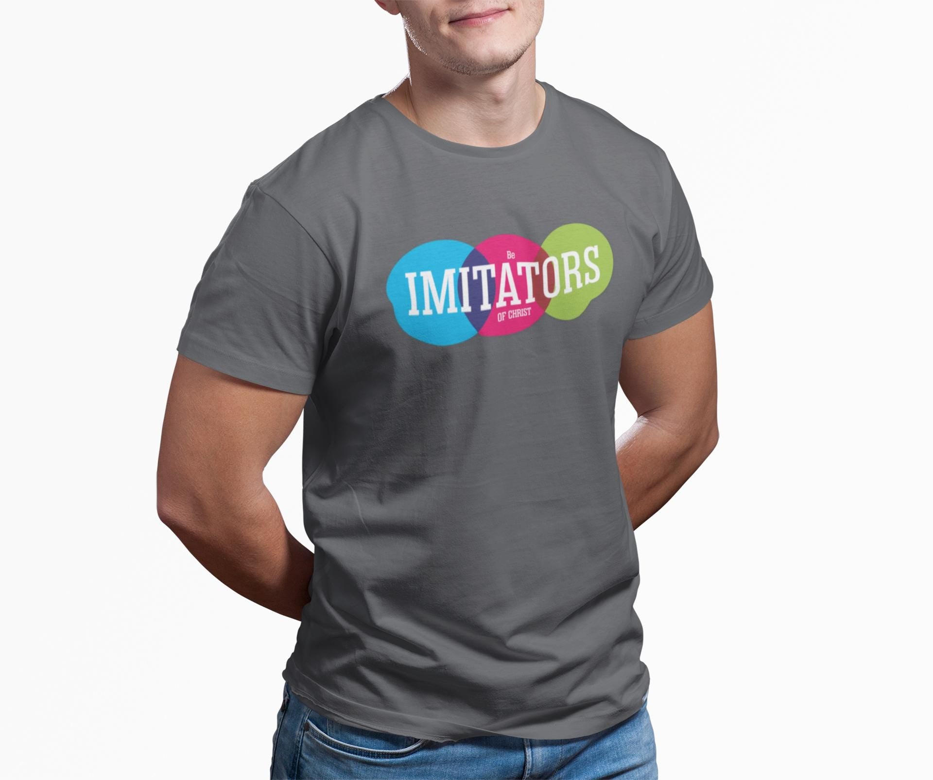 Unisex T-Shirt For Christian Men Women Gift For Mom Dad Bible Verse Be Immitators of God Graphic Shirt For Christian Men Women Tee - A Kingdom Lifestyle