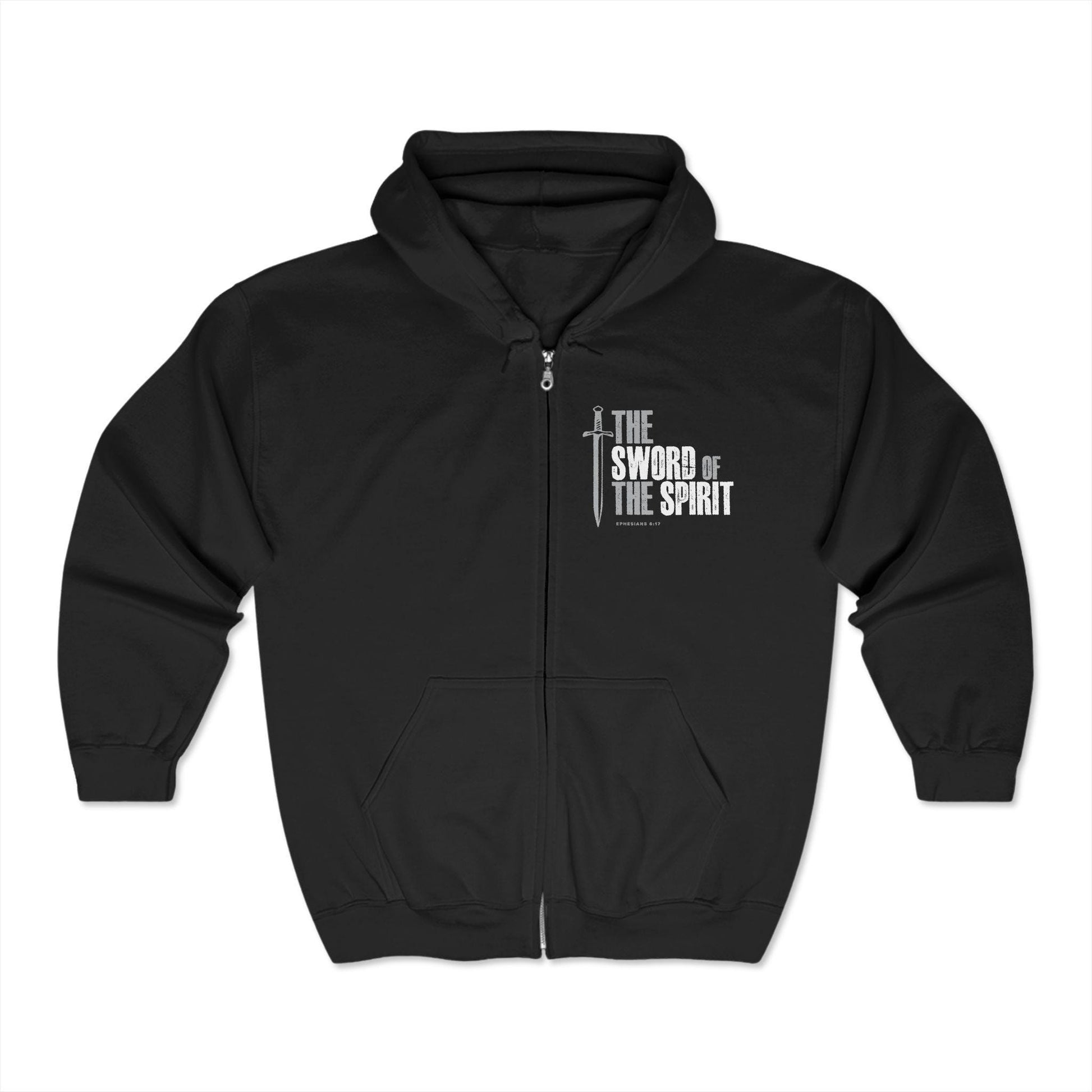 Inspirational Hoodie Sweatshirt For Christian Men Women Hooded Sweatshirt Blble Verse Sweatshirt The Sword of the Spirit Scripture - A Kingdom Lifestyle