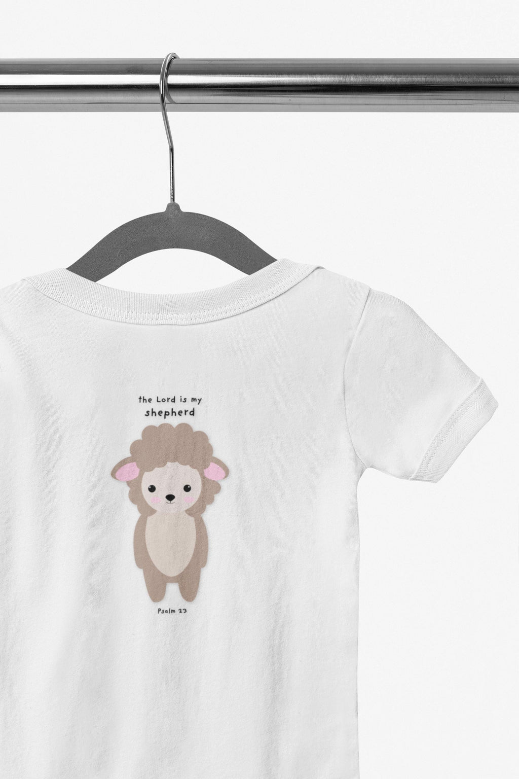 The Lord is My Sheherd Baby Bodysuit Baby Bodysuit with Cute Lamb Print Infant Baby Bodysuit Newborn Gender Neutral Baby Boy Girl Bodysuit. - A Kingdom Lifestyle