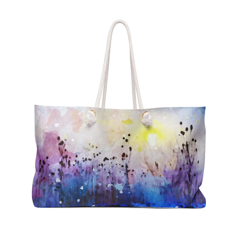 Weekender Tote Bag Watercolor Print Weekender Bag Tote Oversized Weekender Bag Beach Tote Travel Duffel Bag - A Kingdom Lifestyle
