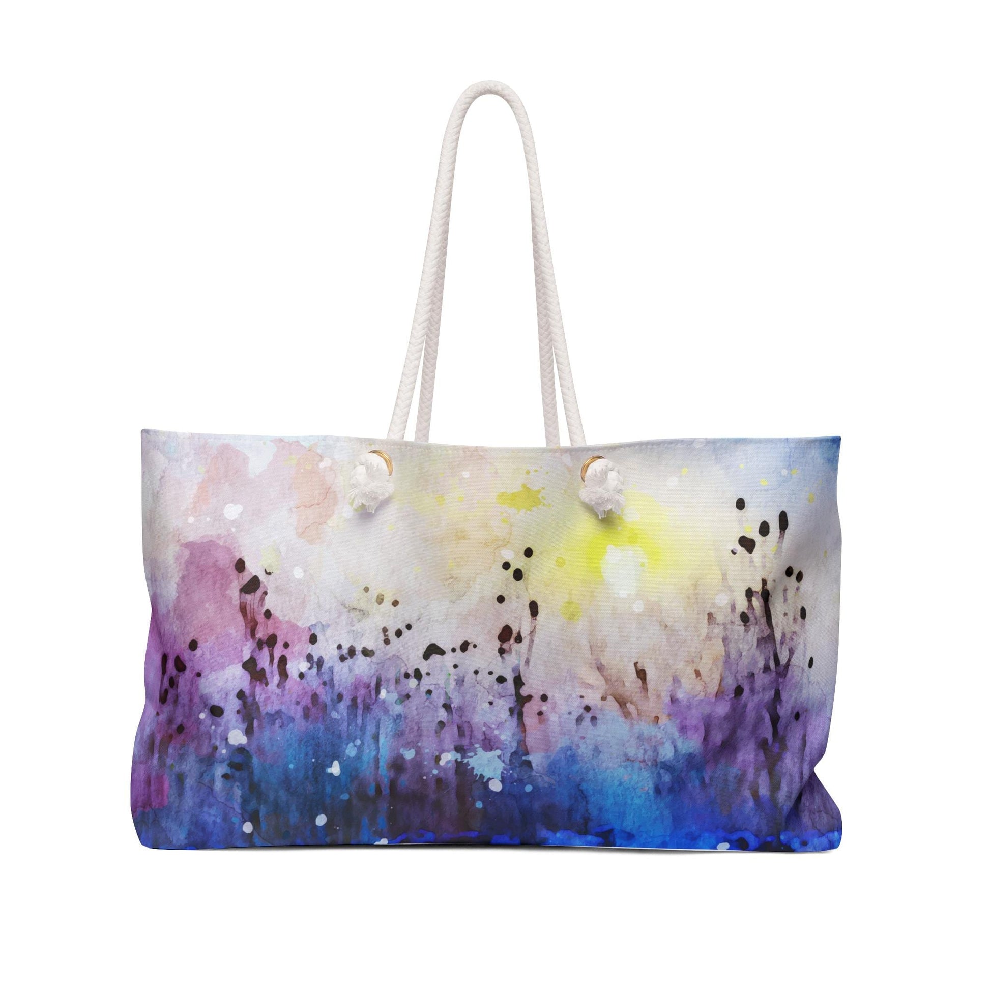 Weekender Tote Bag Watercolor Print Weekender Bag Tote Oversized Weekender Bag Beach Tote Travel Duffel Bag - A Kingdom Lifestyle