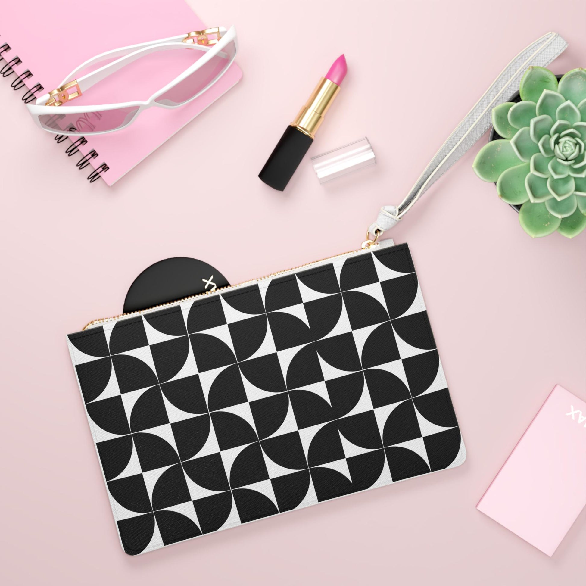 Designer Black And White Clutch Purse For Her Clutch Purse Gift For Her Clutch Bag For Her Coin Purse Gift for Her Best Friend Gift - A Kingdom Lifestyle
