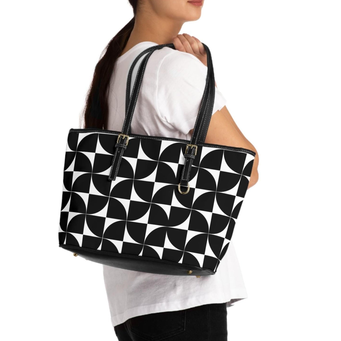 Black Designer PU Leather Shoulder Bag For Her Shoulder bag For Her Gift For Her Shoulder Bag For Her Gift for Her Best Friend Gift - A Kingdom Lifestyle