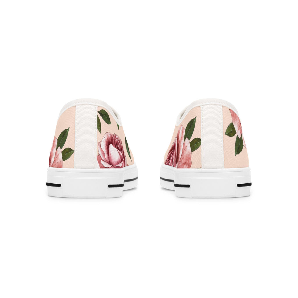 Women's Designer Rose Low Top Sneakers Womens Converse Sneakers Sneakers For Women Low Top Sneakers Canvas Lace Up Girls Ladies Flat. - A Kingdom Lifestyle