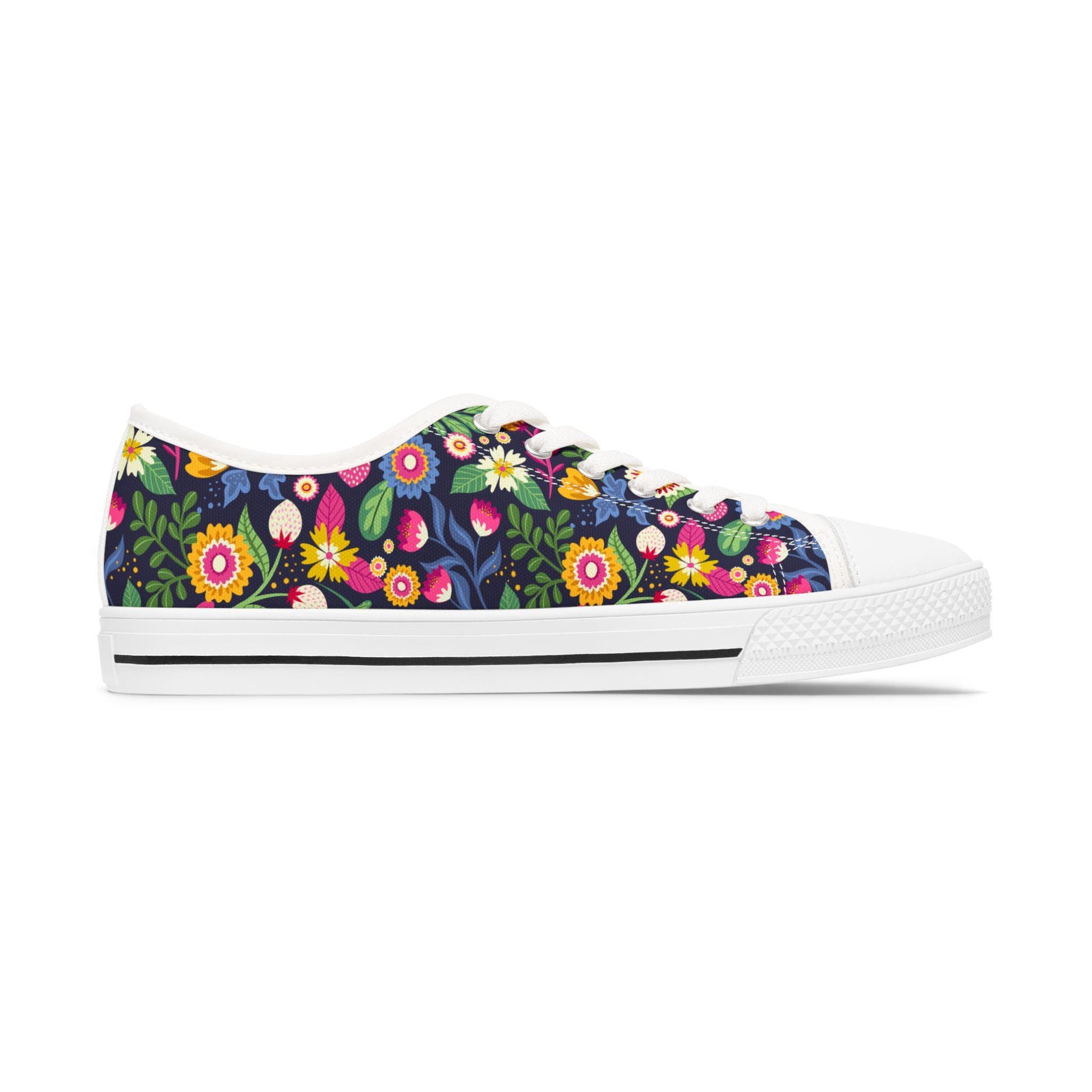 Women's Beautifully Designed Floral Low Top Sneakers Womens Converse Sneakers Sneakers For Women Low Top Sneakers Canvas Lace Up Girls Ladies Flat. Limited stock available. - A Kingdom Lifestyle