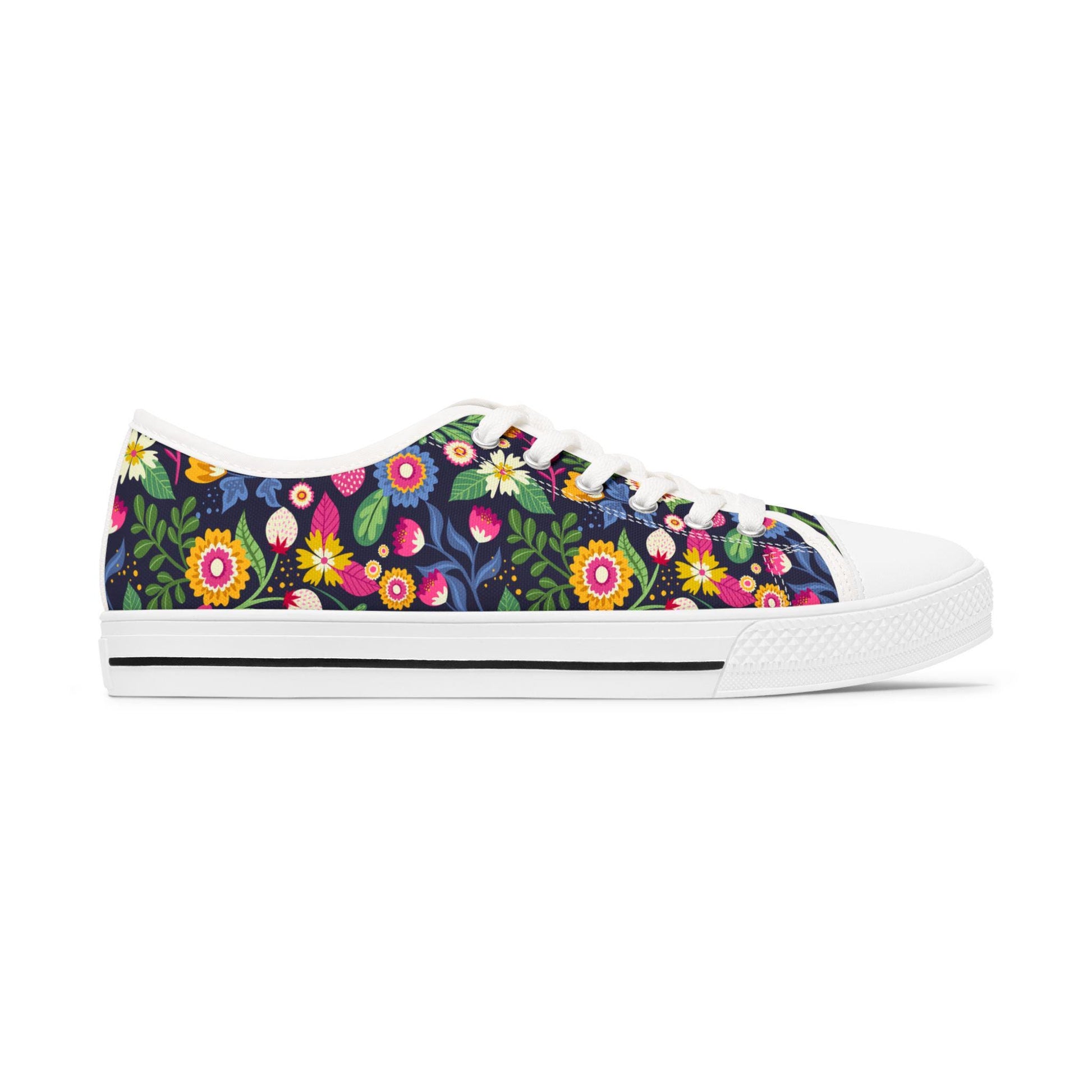 Women's Beautifully Designed Floral Low Top Sneakers Womens Converse Sneakers Sneakers For Women Low Top Sneakers Canvas Lace Up Girls Ladies Flat. Limited stock available. - A Kingdom Lifestyle