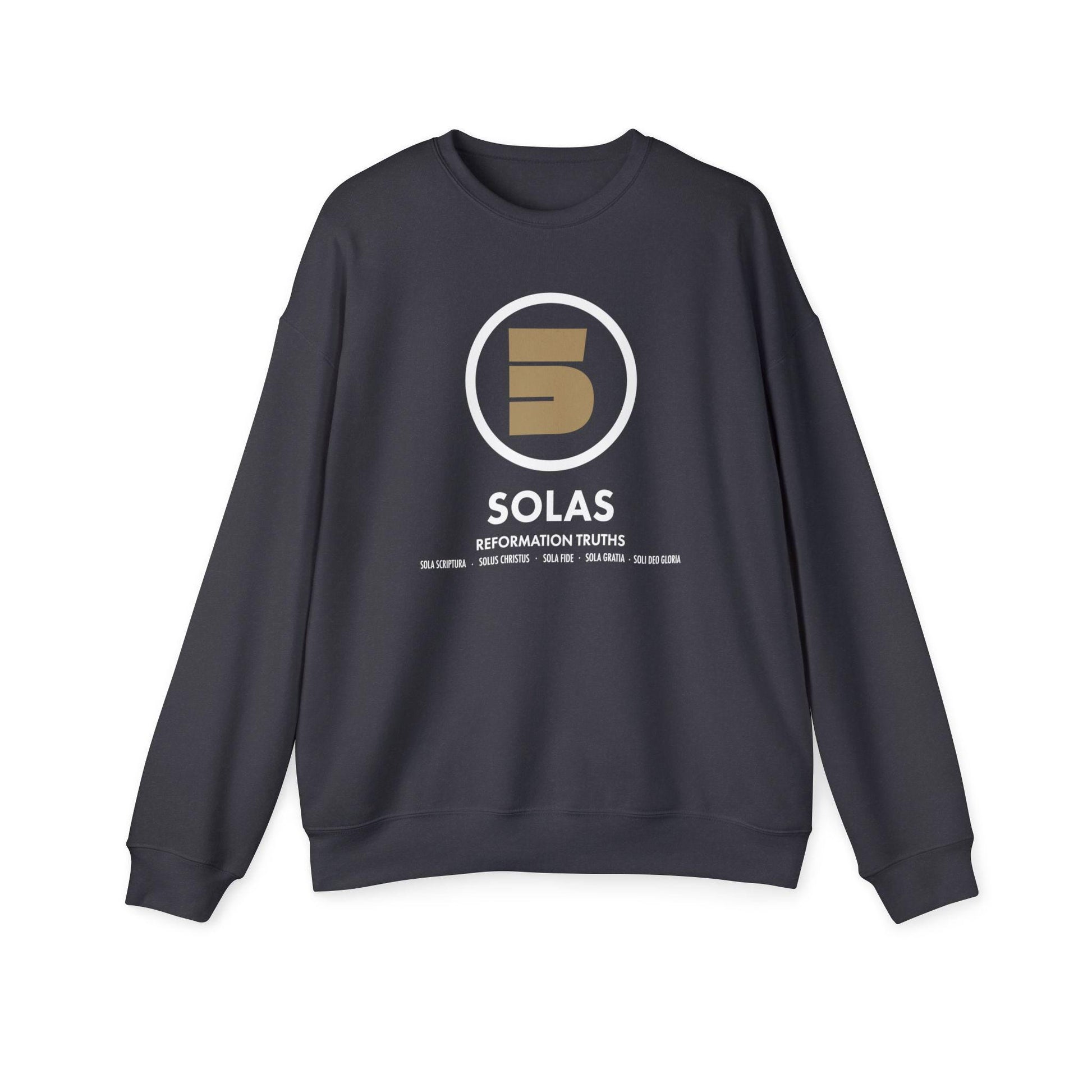 Unisex Christian Sweatshirt For Christian Men Women Gift Drop Shoulder Sweatshirt Apparel Clothing Christian Mom Dad  Bible 5 Solas Graphic - A Kingdom Lifestyle