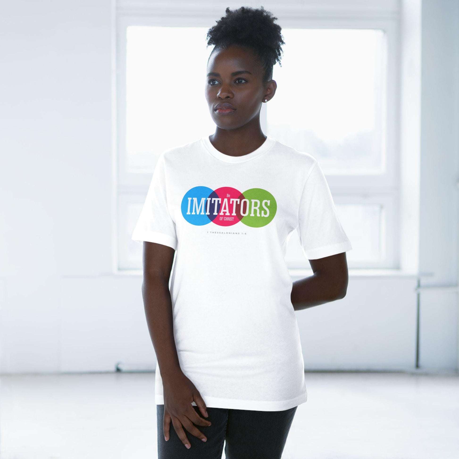 Christian T-Shirt For Christian Men Women Tshirt Christian Apparel Gift Mom Dad Be Immitators Of Christ Graphic Bible Verse Tee - A Kingdom Lifestyle
