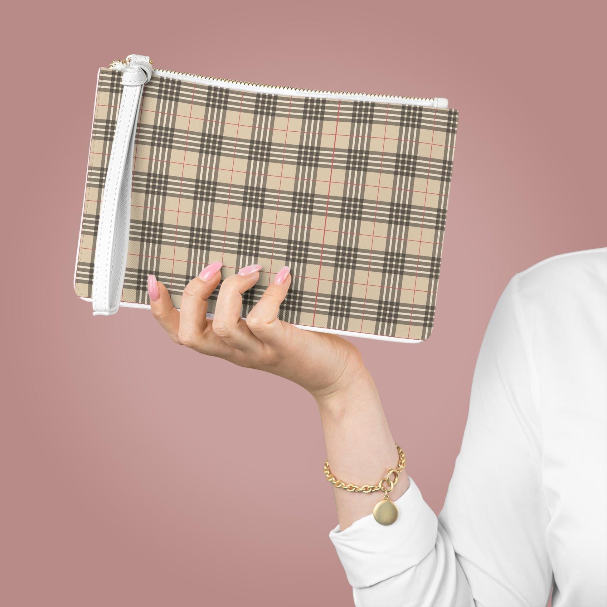 Designer Plaid Clutch Bag  Gift For Her Clutch Bag Gift For Her Clutch Bag Gift For Birthday Coin Purse Gift for Her Best Friend Gift - A Kingdom Lifestyle