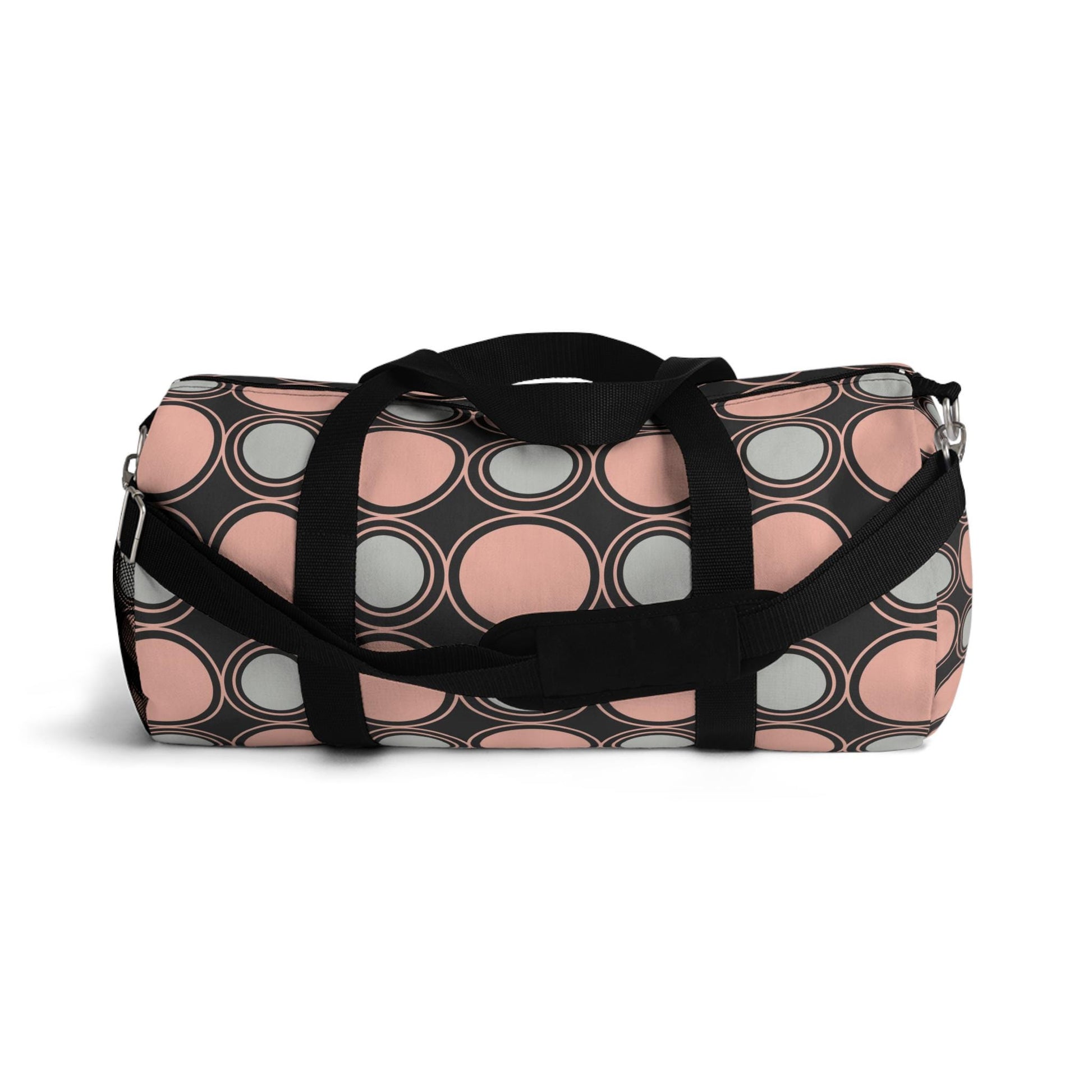 Designer Circle Print Duffel Bag For Her Travel Bag Gift for Her Best Friend Gift Duffel Bag Modern Gym Yoga Gear for Fitness Enthusiasts - A Kingdom Lifestyle