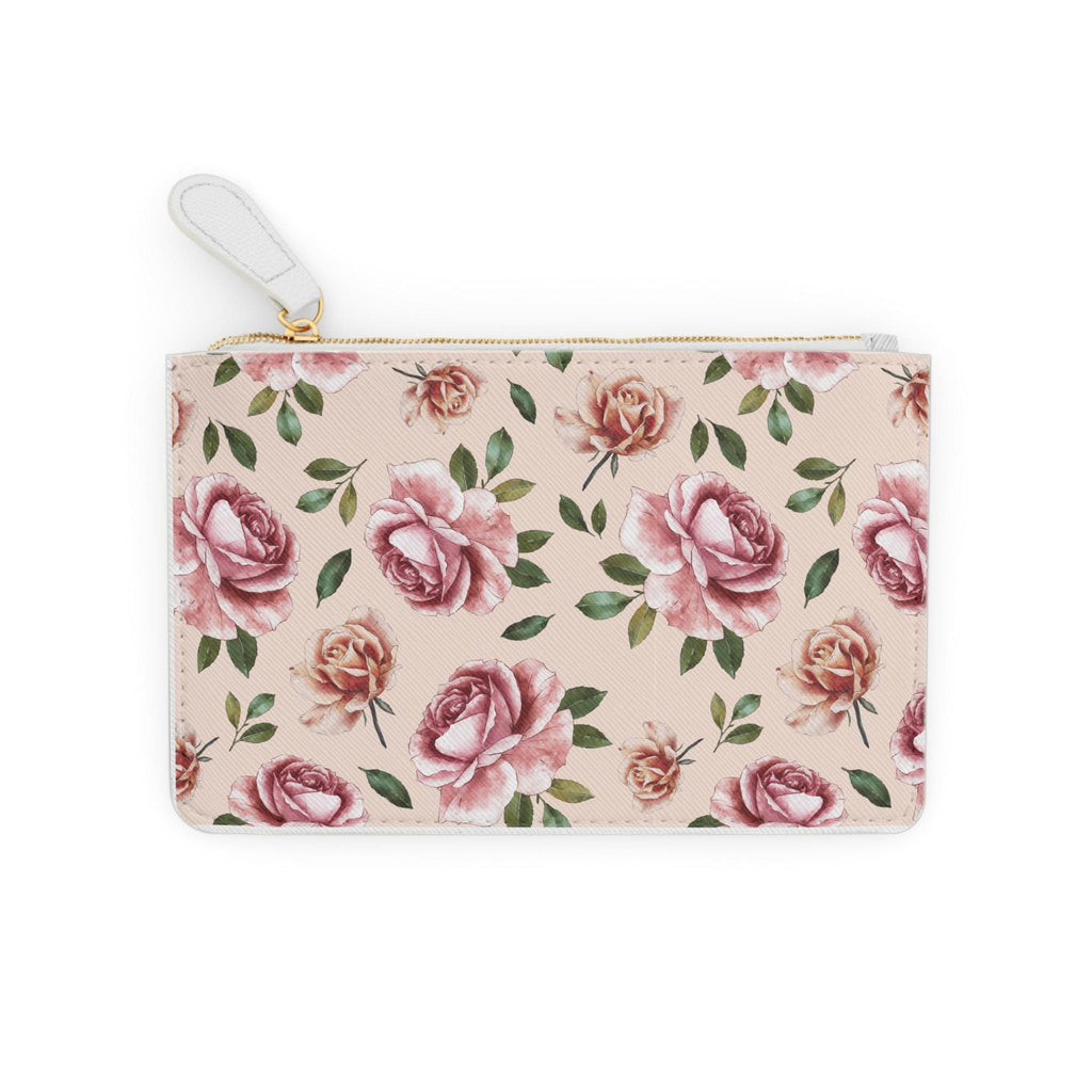 Vintage Mini Clutch Rose Bag For Her Rose Pattern Makeup Bag Makeup Pouch Cosmetic Bag Toiletry Bag Coin Purse Gift for Her Best Friend Gift - A Kingdom Lifestyle