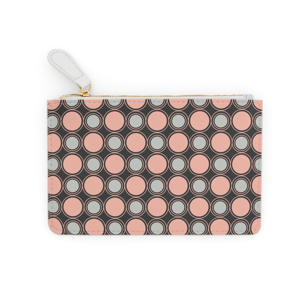 Circle Print Mini Clutch Bag Circle Pattern Makeup Bag Makeup Pouch Cosmetic Bag Toiletry Bag Coin Purse Gift for Her Best Friend Gift - A Kingdom Lifestyle