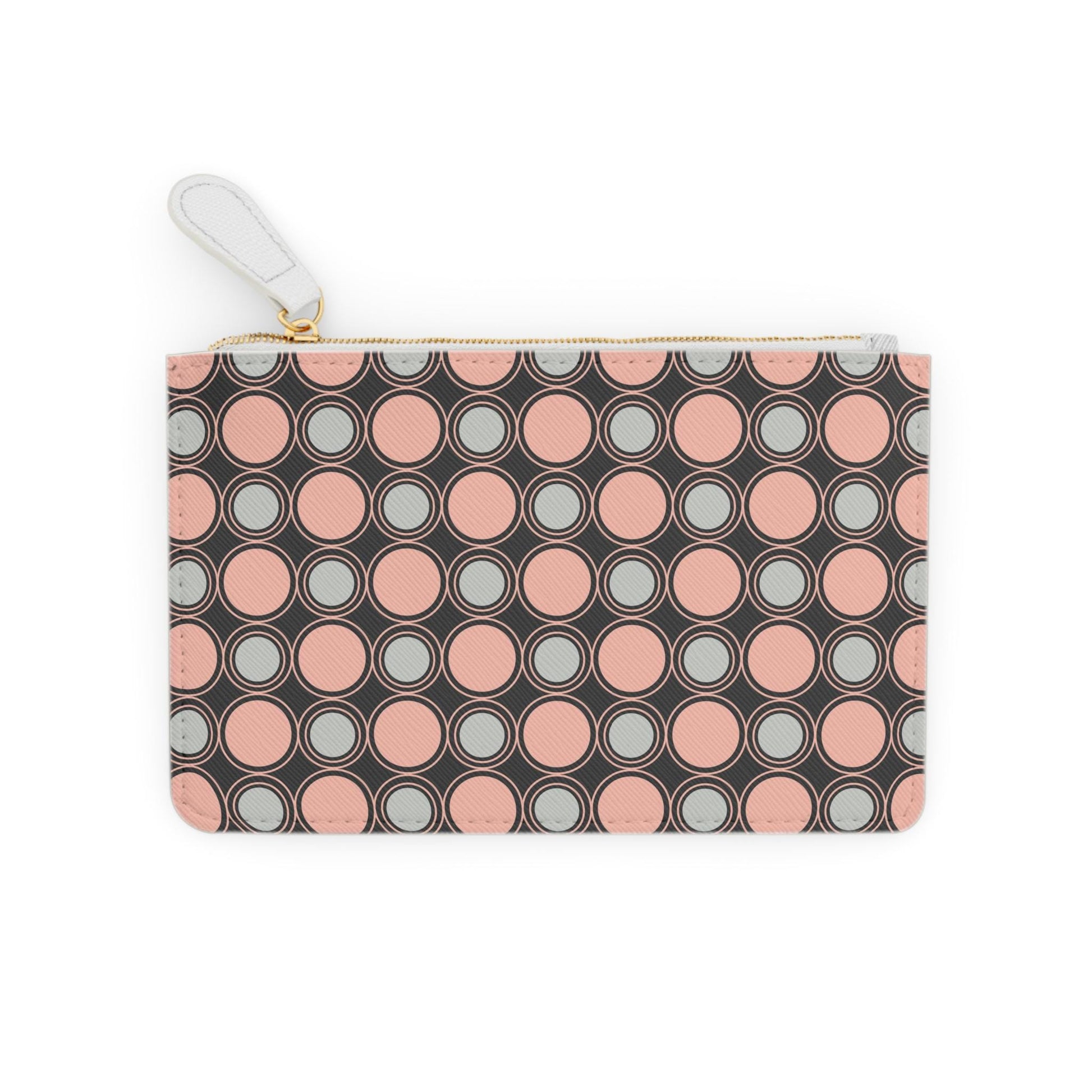 Circle Print Mini Clutch Bag Circle Pattern Makeup Bag Makeup Pouch Cosmetic Bag Toiletry Bag Coin Purse Gift for Her Best Friend Gift - A Kingdom Lifestyle