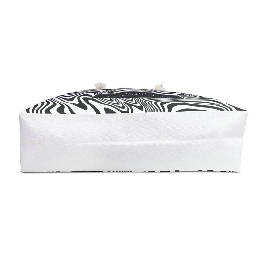 Bold Black and White Zebra Print Weekender Bag, Stylish Weekender Tote Bag, Modern Graphic Design Weekender Tote, Beach Bag, Purse - A Kingdom Lifestyle