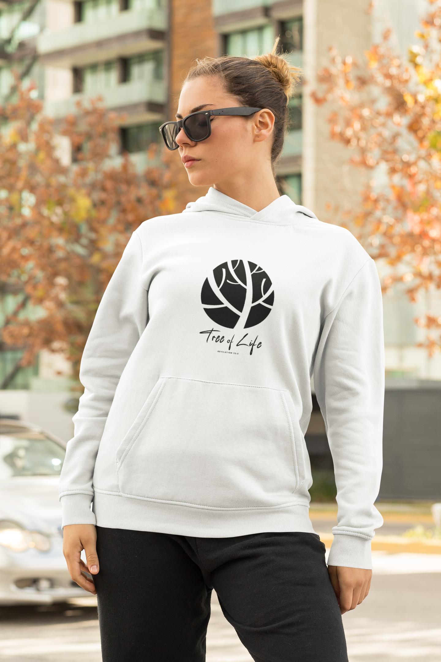 Adidas Unisex Fleece Hoodie Unisex Bible Verse Tree Of Life Hoodie Inspirational Hoodie Gift For Her Him - A Kingdom Lifestyle