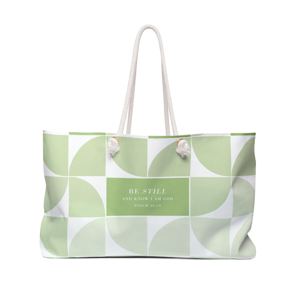 Designer Weekender Bag For Christian Women For Gift Bible Verse Beach Bag Stylish Spring Colors Tote Carry on Purse - A Kingdom Lifestyle