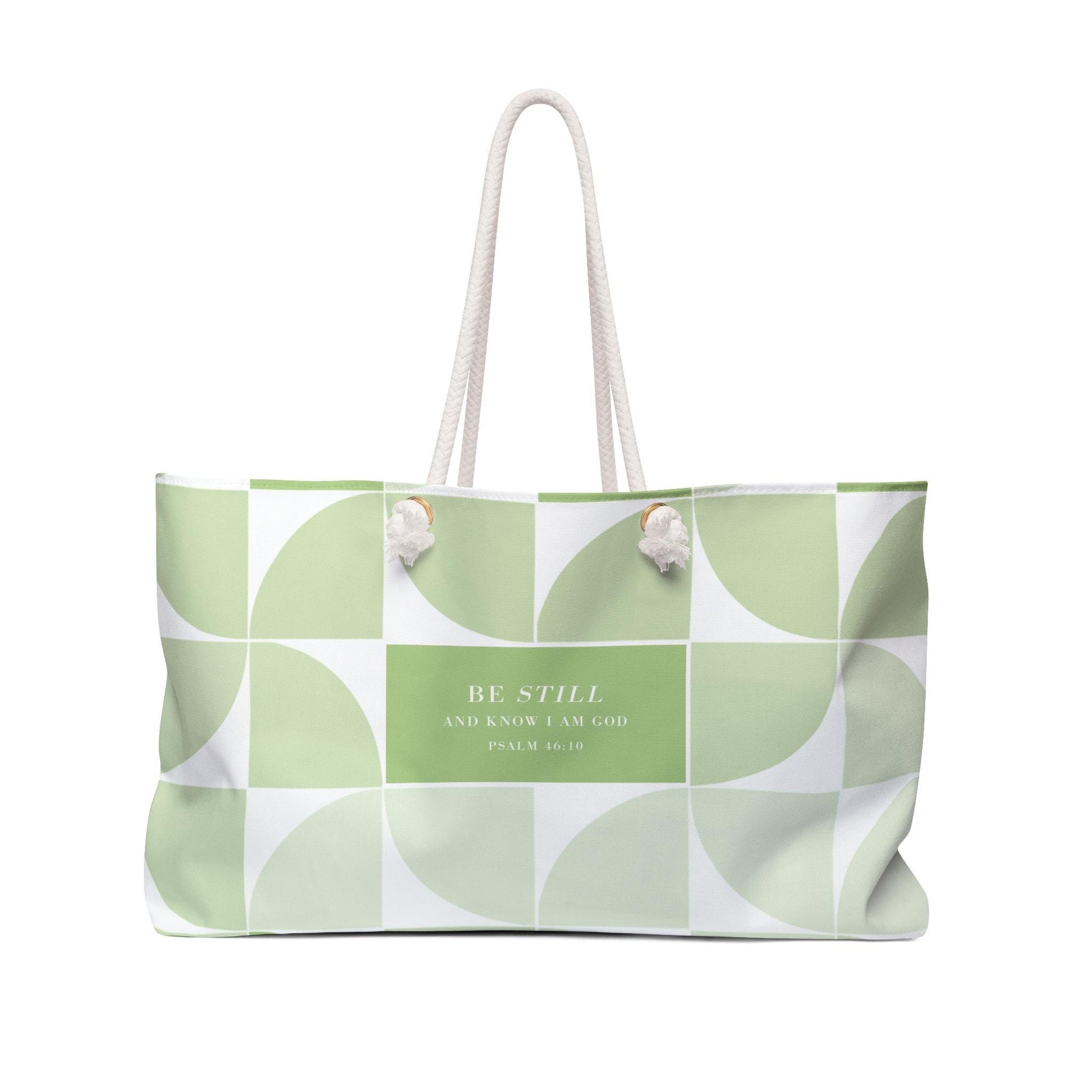Designer Weekender Bag For Christian Women For Gift Bible Verse Beach Bag Stylish Spring Colors Tote Carry on Purse - A Kingdom Lifestyle