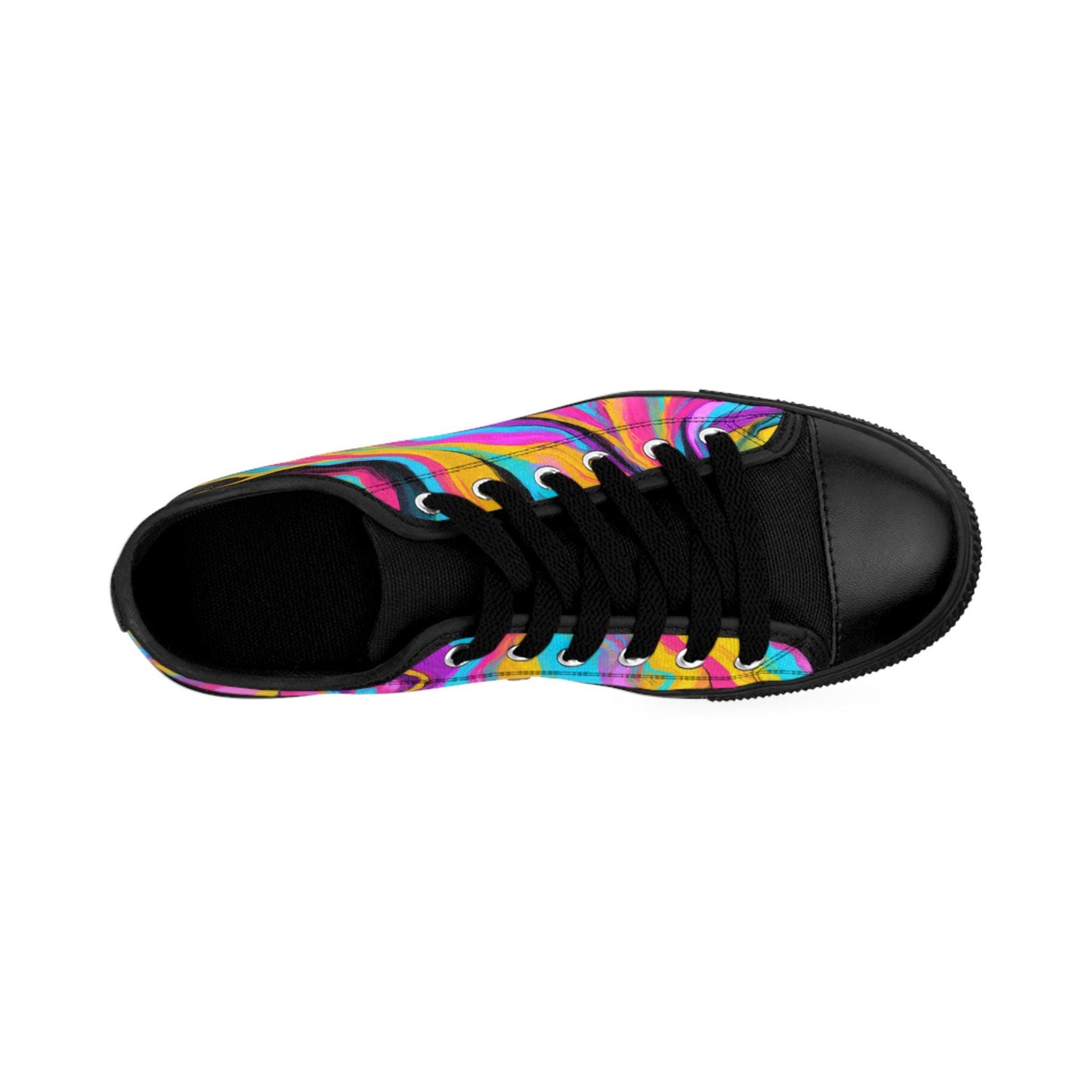 Vibrant One Of A Kind Womens Sneakers Colorful Casual Footwear for Every Occasion, Trendy, Artistic, Gift for Her, Summer Shoes. Limited stock available.