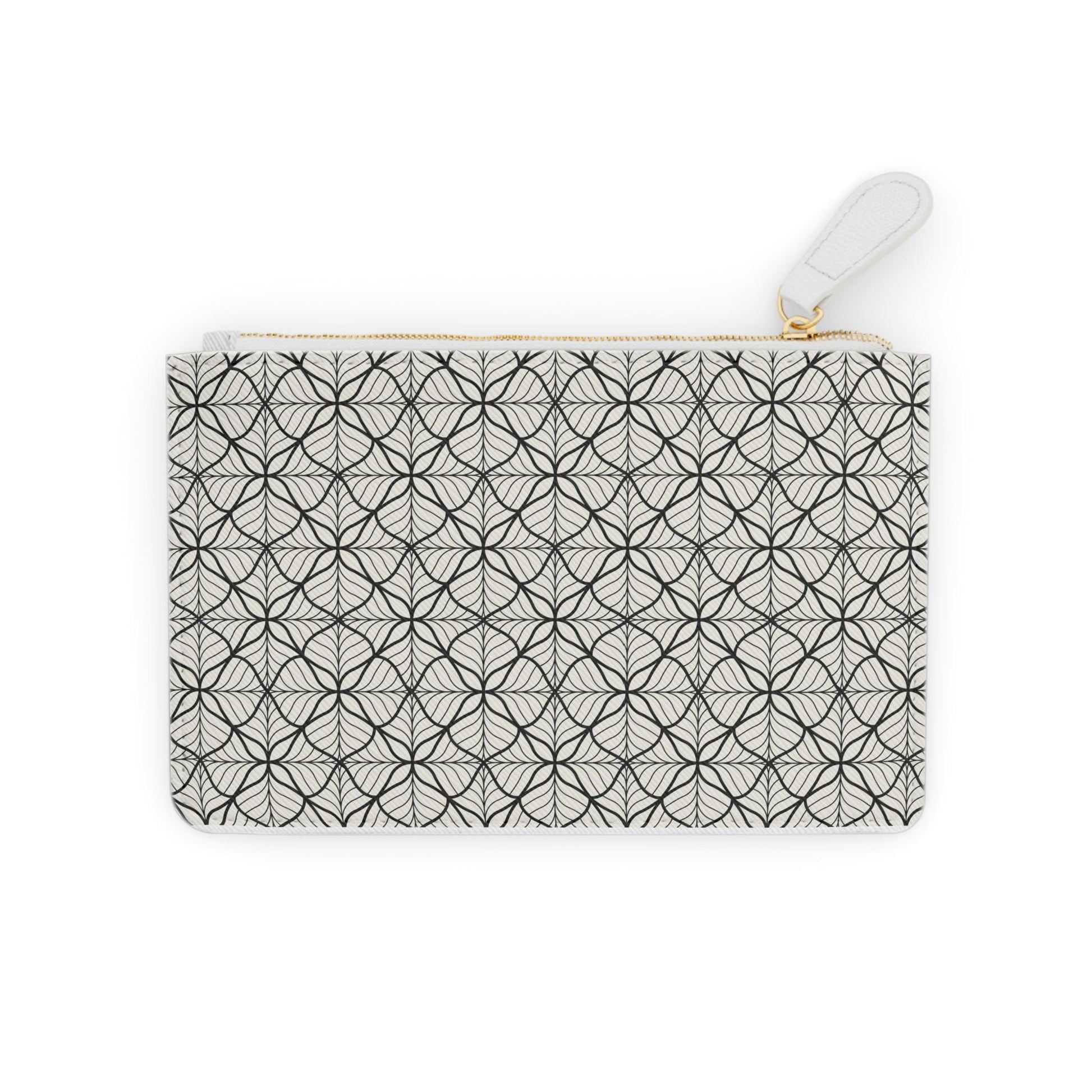 Elegant Leaf Pattern Mini Clutch Bag, Chic Makeup Pouch, Stylish Evening Purse, Travel Essential, Floral Print Accessory - A Kingdom Lifestyle
