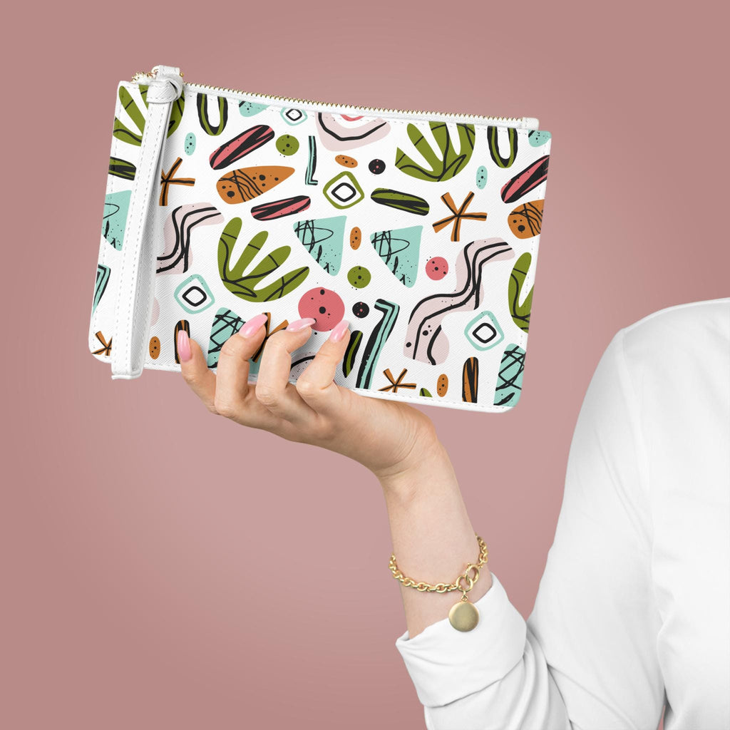 Colorful Spring Abstract Clutch Bag | Fashion Accessory for Parties, Nights Out, Travel, Summer Events, Stylish Gift - A Kingdom Lifestyle