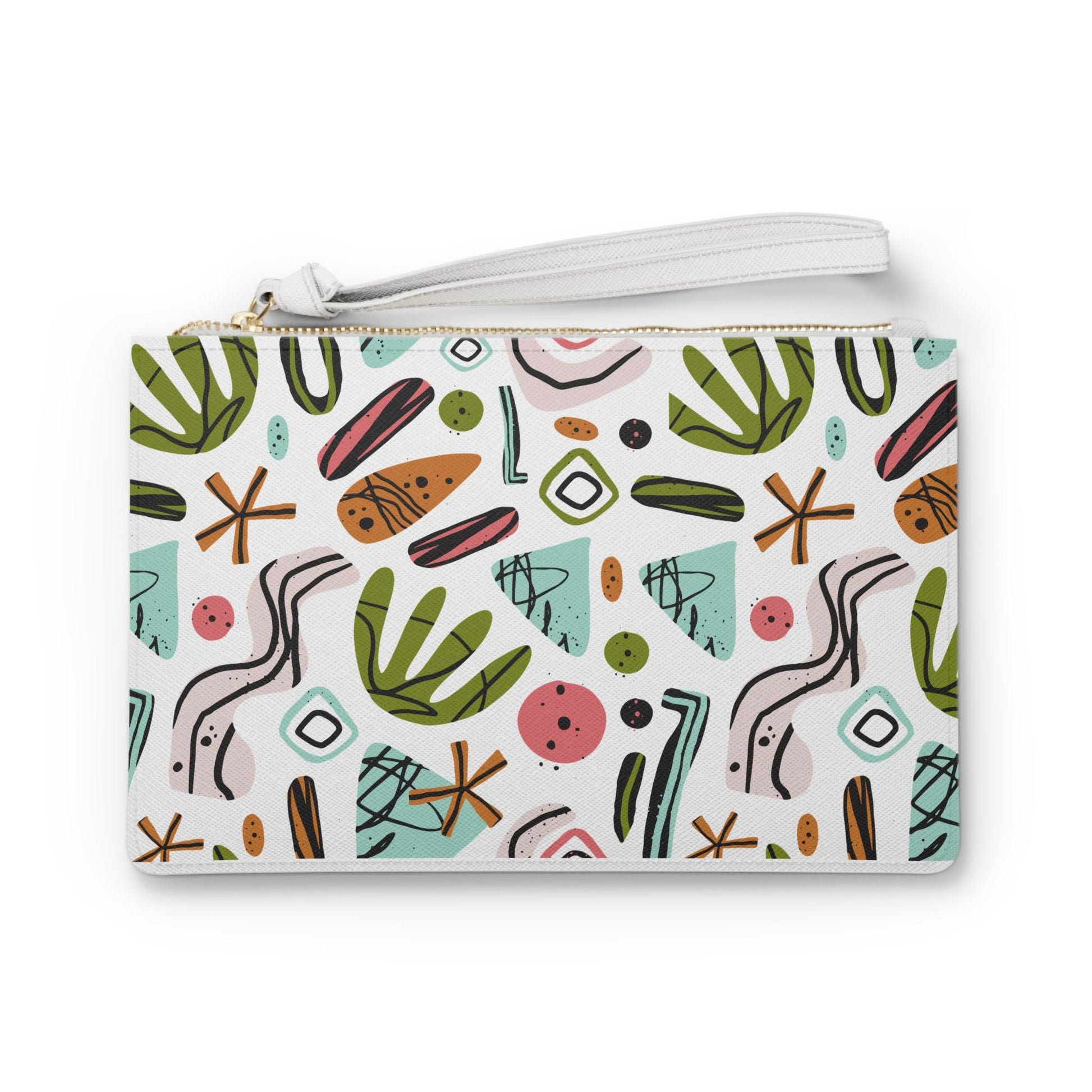 Colorful Spring Abstract Clutch Bag | Fashion Accessory for Parties, Nights Out, Travel, Summer Events, Stylish Gift - A Kingdom Lifestyle
