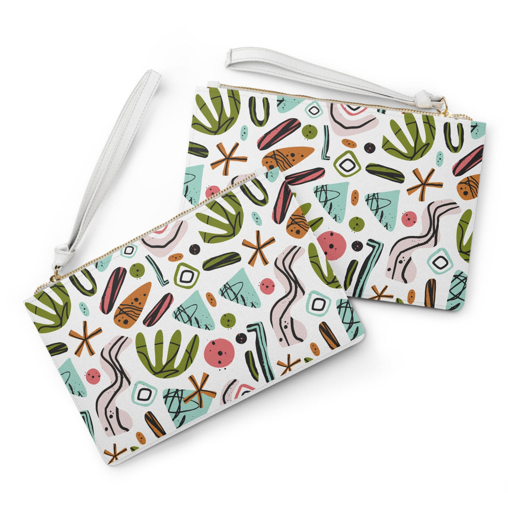 Colorful Spring Abstract Clutch Bag | Fashion Accessory for Parties, Nights Out, Travel, Summer Events, Stylish Gift - A Kingdom Lifestyle