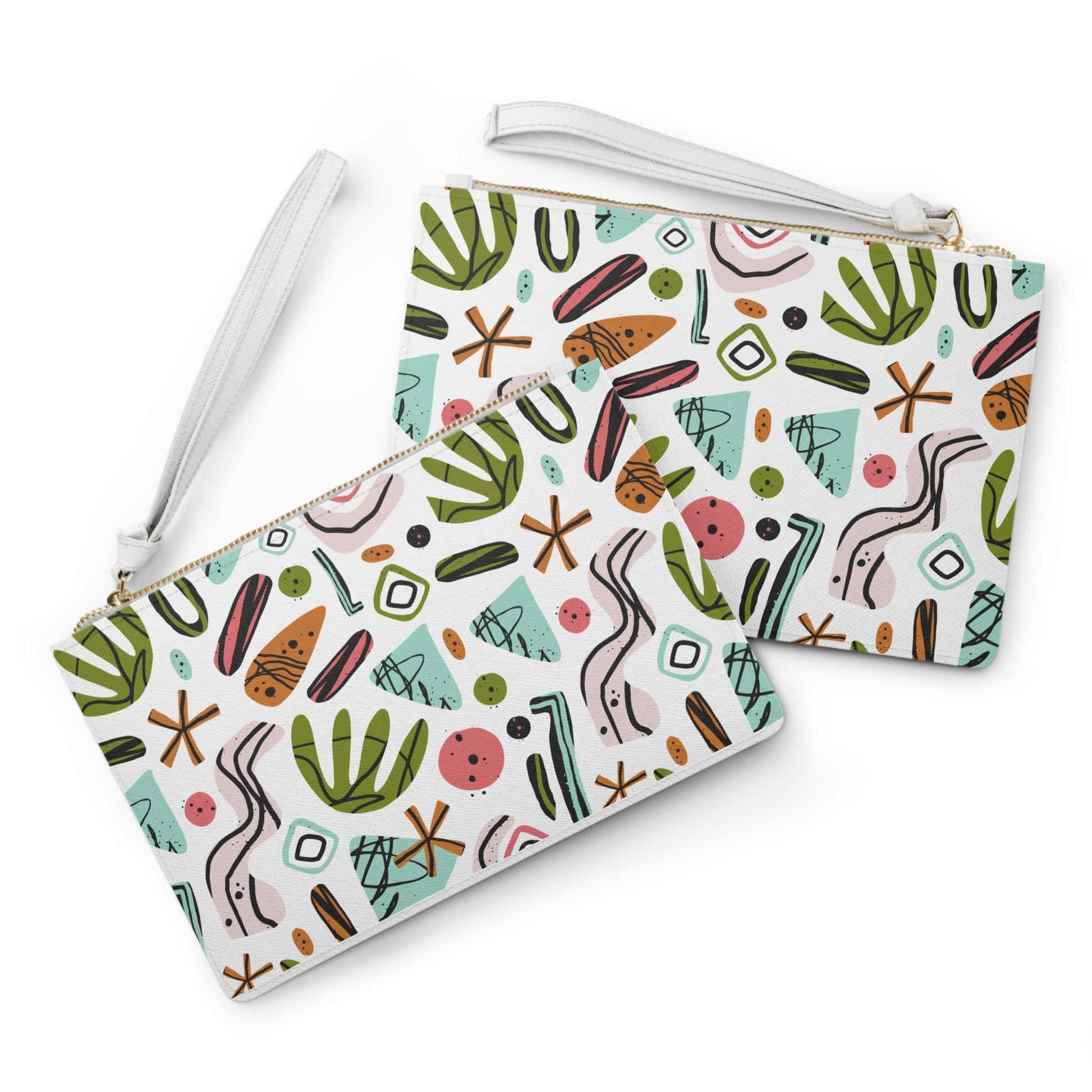 Colorful Spring Abstract Clutch Bag | Fashion Accessory for Parties, Nights Out, Travel, Summer Events, Stylish Gift - A Kingdom Lifestyle