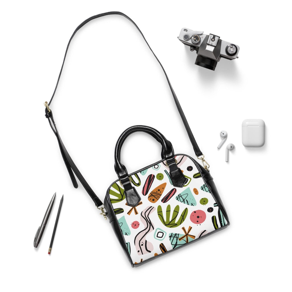 Chic Spring Abstract Art Tote Bag, Colorful Shoulder Handbag for Everyday, Stylish Handbag for Women, Trendy Purse, Unique Art Design - A Kingdom Lifestyle