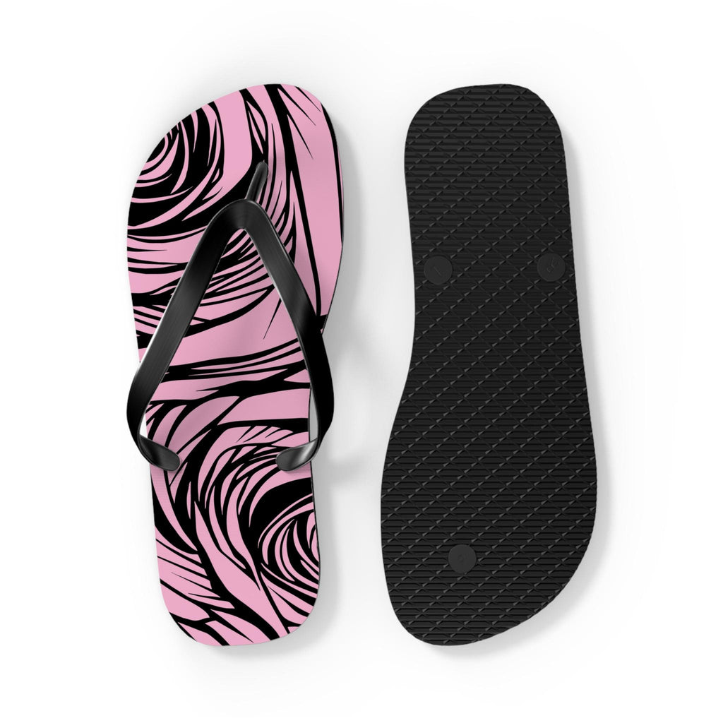 Floral Pattern Flip Flops, Summer Beach Sandals, Vacation Footwear, Outdoor Activities, Gift for Her - A Kingdom Lifestyle