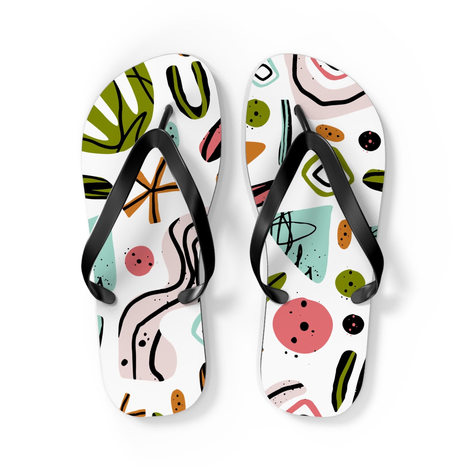 Colorful Summer Flip Flops Fun Beach Footwear, Casual Slip-Ons, Perfect for Vacation, Pool Days, Pool Parties - A Kingdom Lifestyle