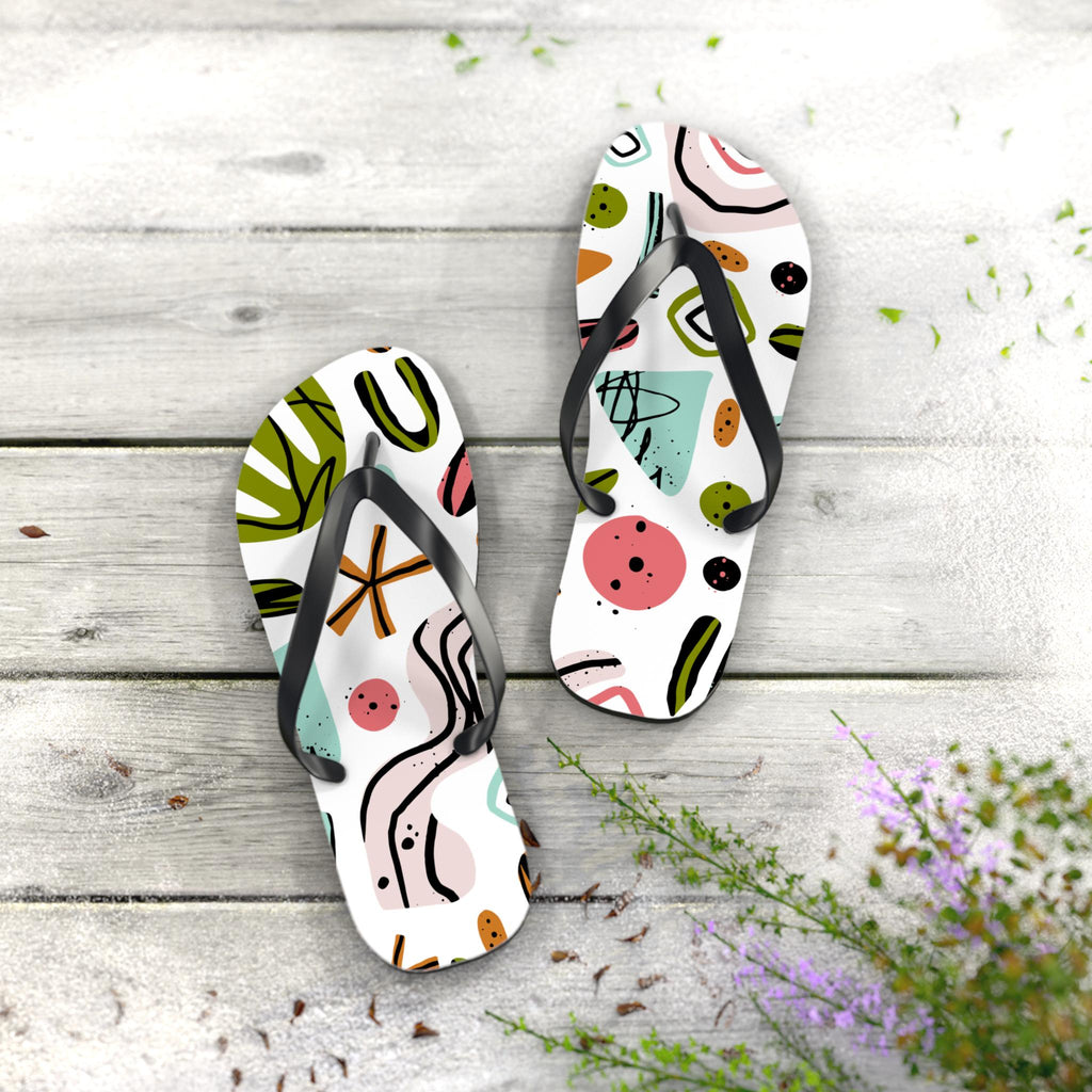 Colorful Summer Flip Flops Fun Beach Footwear, Casual Slip-Ons, Perfect for Vacation, Pool Days, Pool Parties - A Kingdom Lifestyle