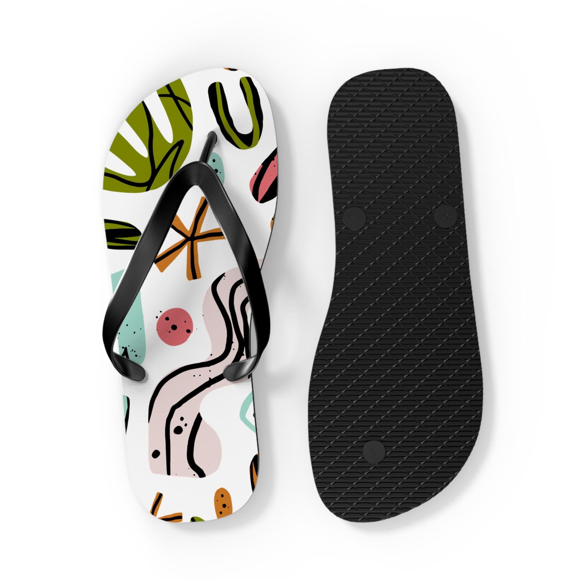 Colorful Summer Flip Flops Fun Beach Footwear, Casual Slip-Ons, Perfect for Vacation, Pool Days, Pool Parties - A Kingdom Lifestyle