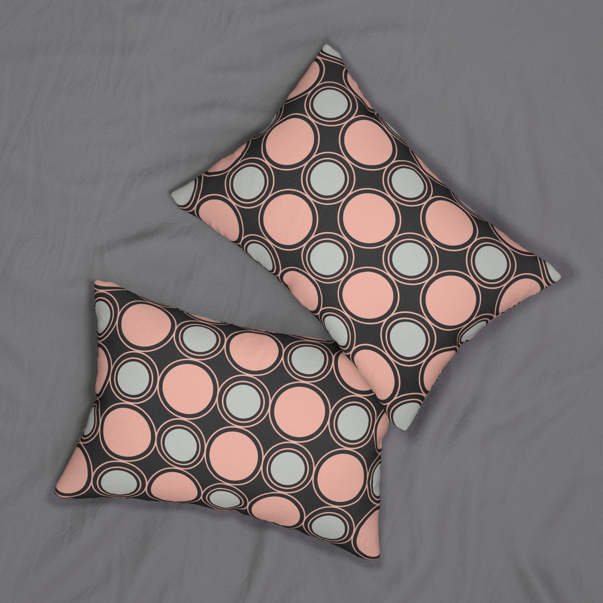 Modern Geometric Lumbar Pillow Stylish Home Decor, Throw Pillow, Accent Cushion, Boho Chic, Gift for Her, Living Room Decor - A Kingdom Lifestyle
