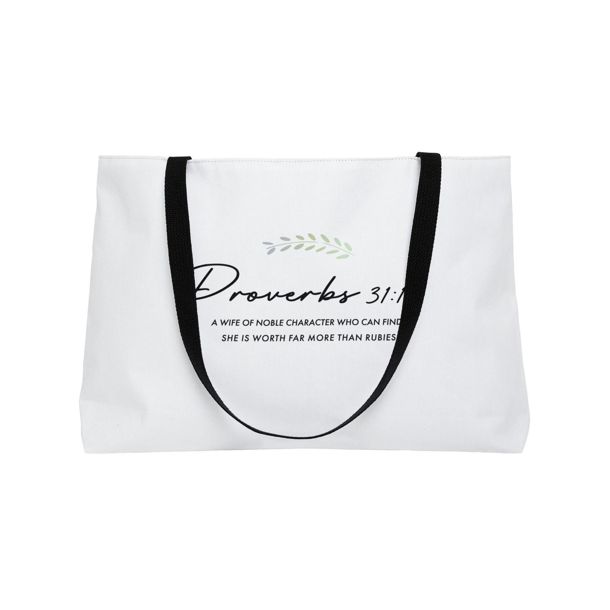 Christian Weekender Bag For Weekender Travel Case Christian Women Gift Mom Bag Bible Verse Proverbs Purse - A Kingdom Lifestyle