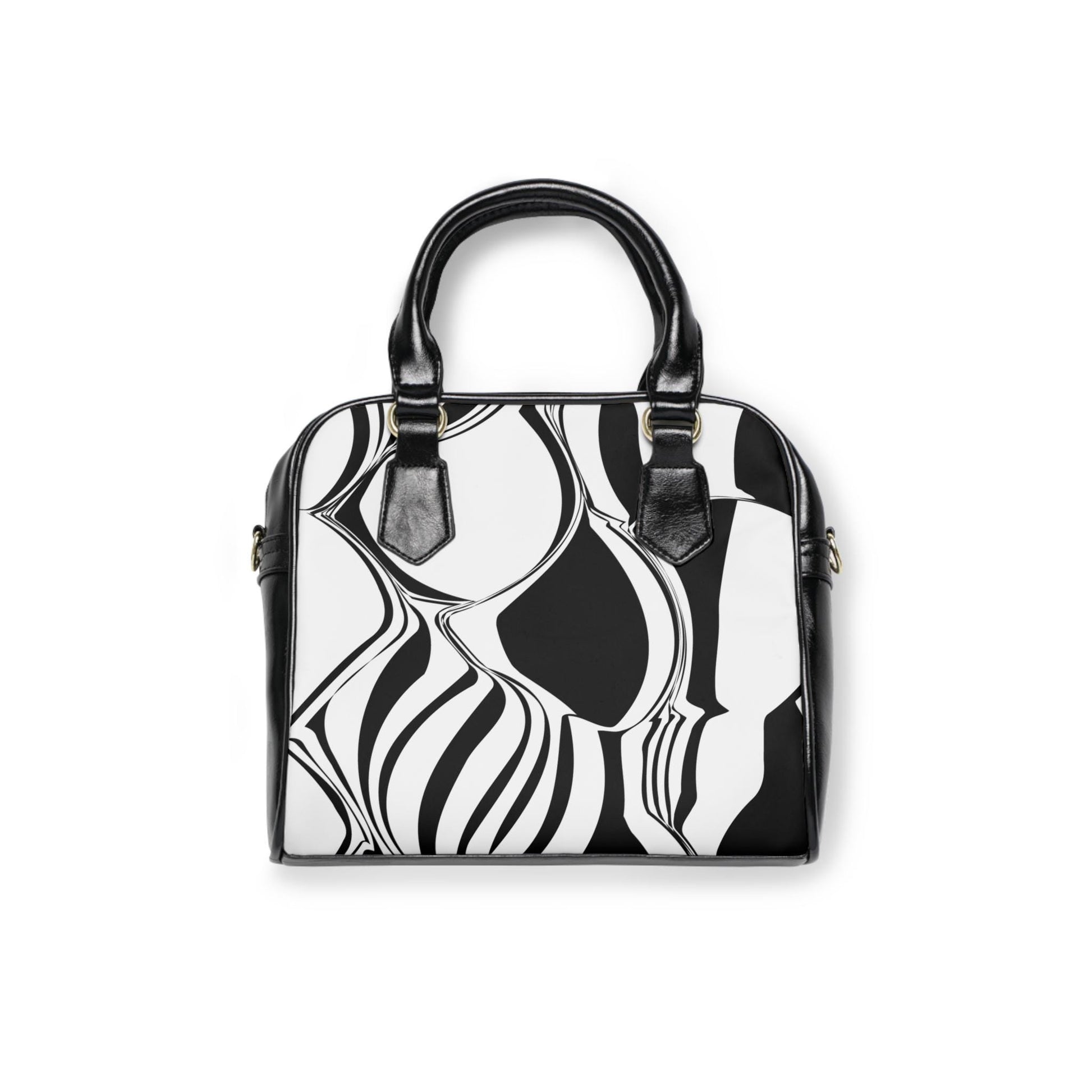 Chic Modern Abstract Shoulder Handbag Stylish Tote, Everyday Bag, Travel Purse, Fashion Accessory Gift for Her - A Kingdom Lifestyle