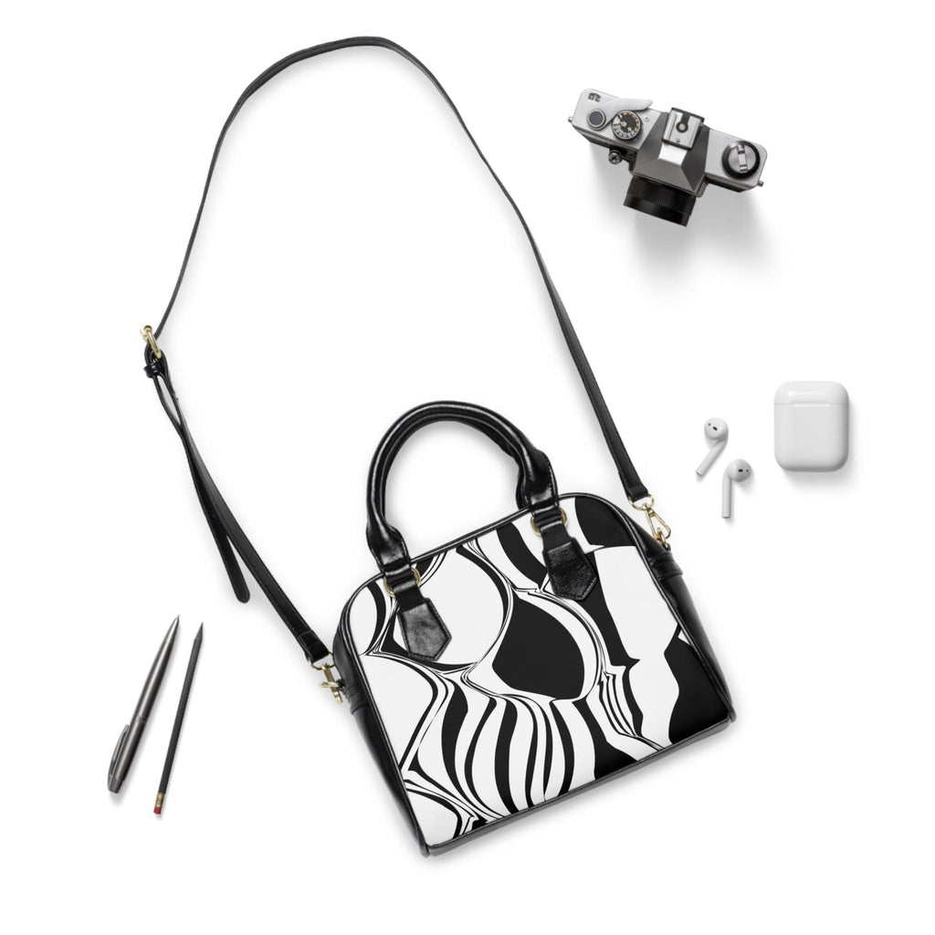 Chic Modern Abstract Shoulder Handbag Stylish Tote, Everyday Bag, Travel Purse, Fashion Accessory Gift for Her - A Kingdom Lifestyle